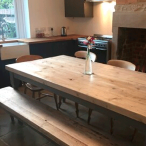 carpinteria para mesa de madera restaurada montevideo